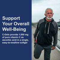 Thumbnail for Carlson - C-Gels, 1000mg, Vitamin C Softgels, Immune Support & Heart Health, Vitamin C Softgels, Antioxidant, Vitamin C Supplement, 250 Softgels