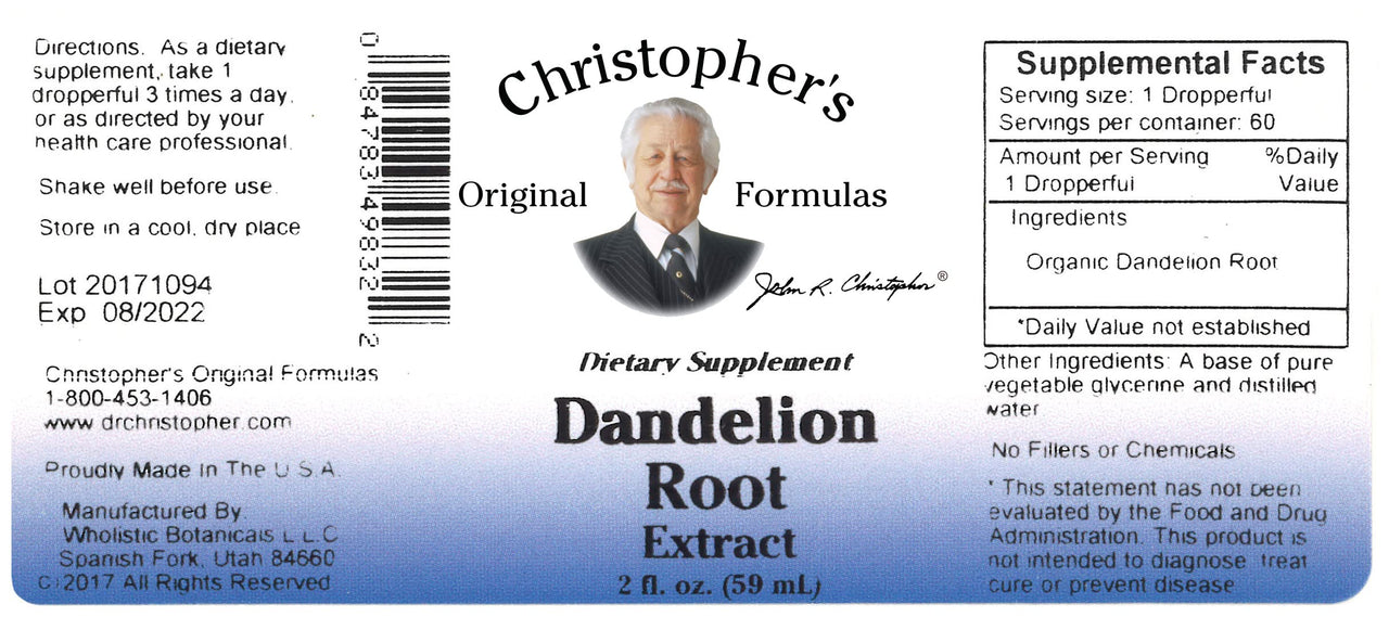 Christopher's Original Formulas Dandelion Root - 2 fl oz