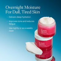 Thumbnail for ELEMIS Superfood Midnight Facial - Lightweight Overnight Facial Cream, Prebiotic-Infused Hydrating Gel, Vitamin C Camu Camu Moisturizer, Omega Rich Night Cream - 50ml