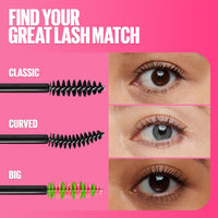 Thumbnail for Maybelline Great Lash Washable Mascara Makeup, Volumizing Lash-Doubling Formula That Conditions As It Thickens, Blackest Black, 1 Count