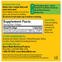 Thumbnail for Nature Made Vitamin B12 1000 mcg, Dietary Supplement for Energy Metabolism Support- 90 Softgels.,