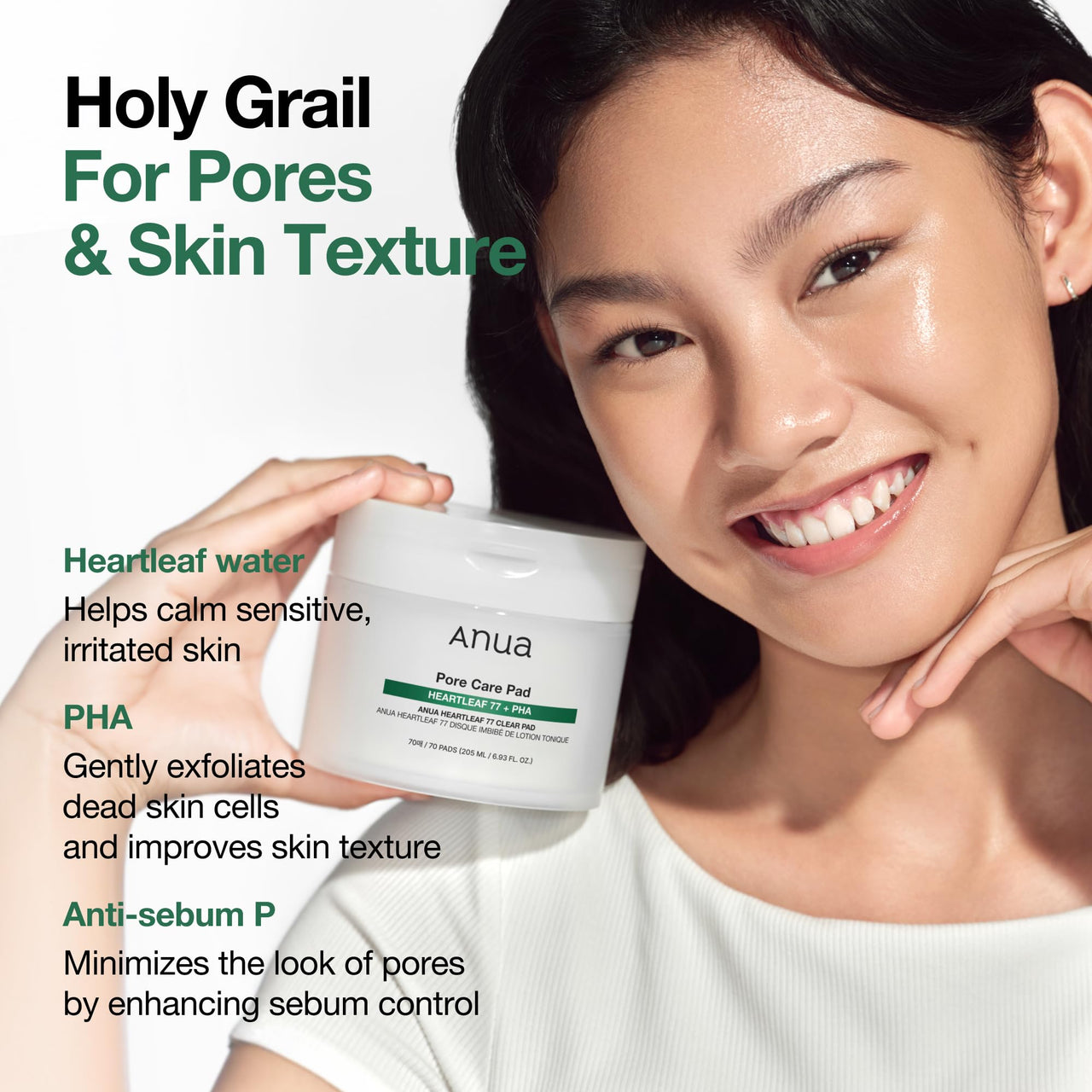 ANUA Heartleaf 77 Toner Pad 70 Sheets, PHA Dead Skin Care Low pH with Korean toner pads, Daily exfoliating, Quick & Easy Facial Mask With Hearleaf, Korean Skin Care