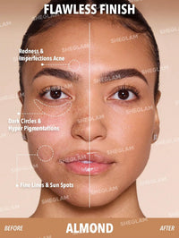 Thumbnail for SHEGLAM Skin Magnet High Coverage Foundation Stick Longwear Medium Face Makeup for All Skin Types-Almond