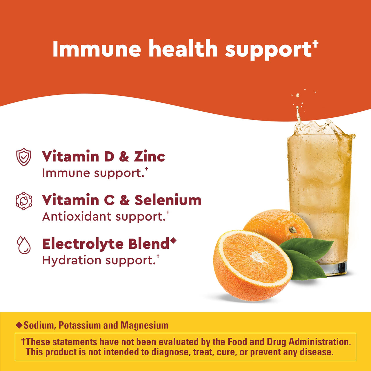 Nature Made Wellblends ImmuneMAX Fizzy Drink Mix, Vitamin C 2000mg with Zinc 20 mg, Vitamin D3 1000 IU (25 mcg), plus Seven B Vitamins and Electrolyte Hydration Blend, 30 Stick Packs