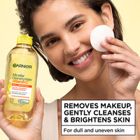 Thumbnail for Garnier Micellar Water with Vitamin C, Facial Cleanser & Makeup Remover, Brightening & Hydrating, For All Skin Types, Vegan, Cruelty Free, 13.5 Fl Oz (400mL), 1 Count