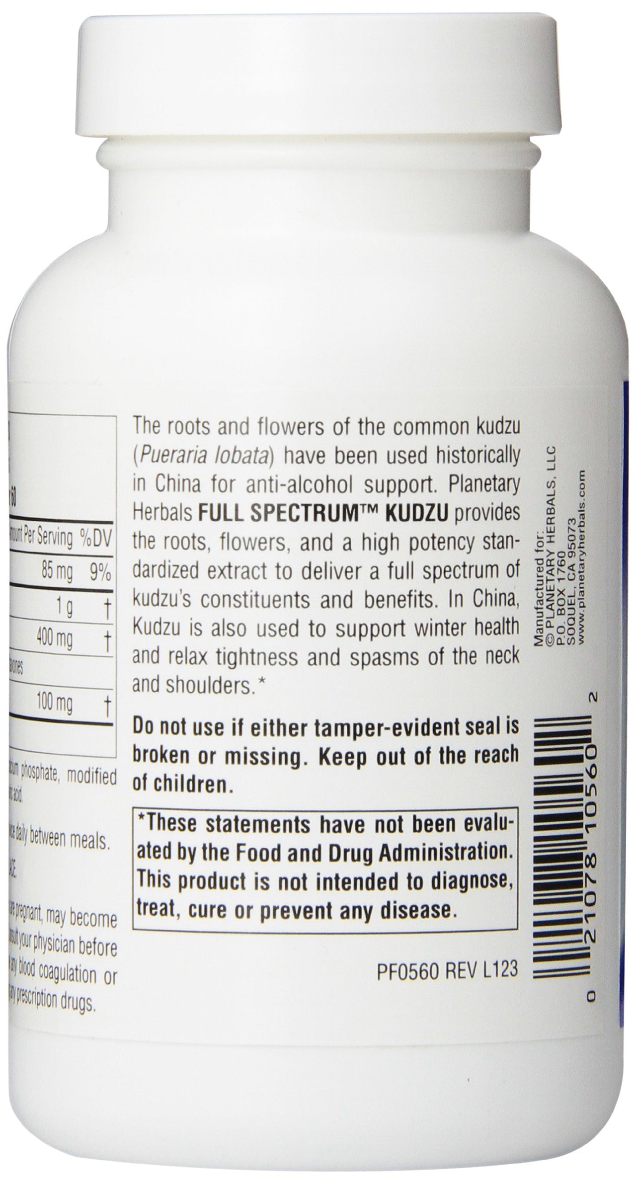 Planetary Herbals Full Spectrum Kudzu Tablets, 120 Count