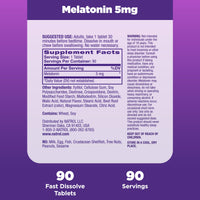 Thumbnail for Natrol 5mg Fast Dissolve Tablets Melatonin Strawberry Flavor