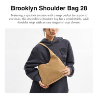 Thumbnail for Coach Suede Brooklyn Shoulder Bag 28, B4/Sand