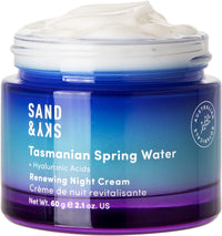 Thumbnail for Sand & Sky Tasmanian Spring Water Deep Hydration Night Cream with 3x Hyaluronic Acid - Anti-Aging Repair Cream for Wrinkles, Boosts Collagen Production