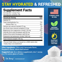 Thumbnail for Dr. Berg Zero Sugar Hydration Keto Electrolyte Powder - Enhanced w/ 1000 mg of Potassium & Real Pink Himalayan Salt (NOT Table Salt) - Raspberry & Lemon Flavor Hydration Drink Supplement, 100 Servings