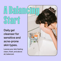 Thumbnail for Bubble Skincare Fresh Start Gel Cleanser - Gentle Exfoliating Face Wash for Oily Skin - Formulated with Aloe Vera Juice + Caffeine to Protect and Soothe Complexion (125ml)