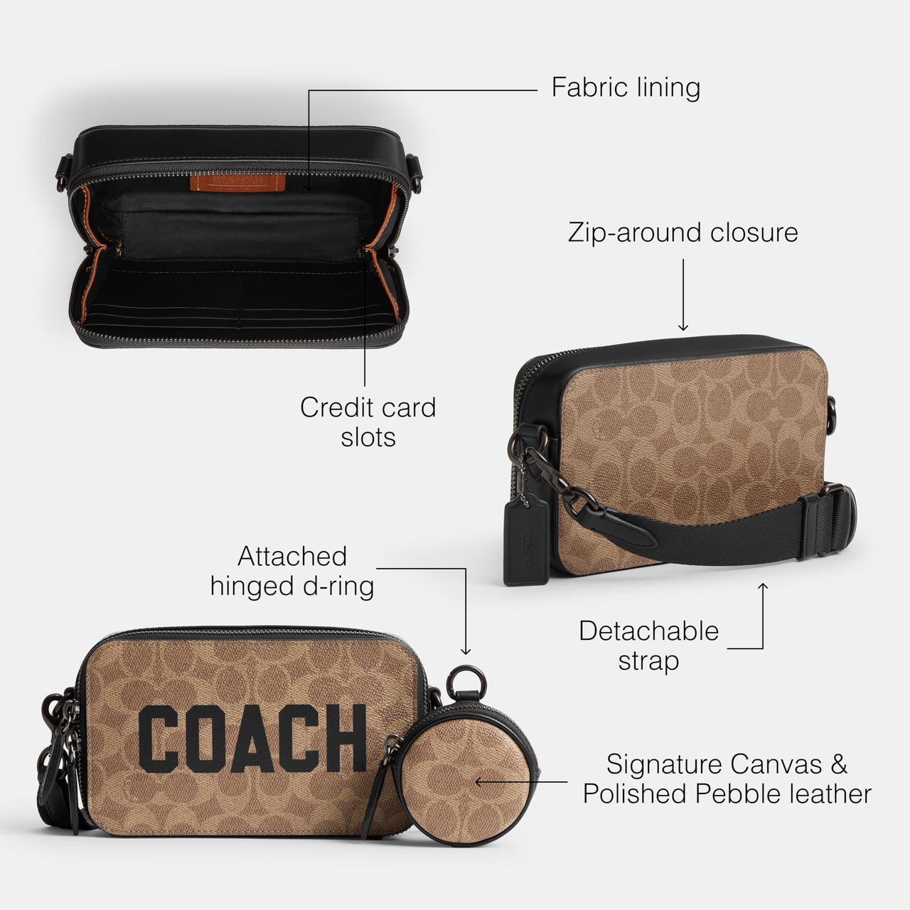 COACH Charter Slim Crossbody in Signature Graphic