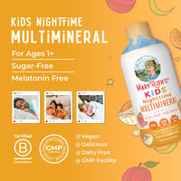 Thumbnail for MaryRuth's Kids Liquid Nighttime Multimineral with Lutein and Magnesium | Bone Health | Immune Function | Bedtime Supplement | Kids Vitamins | Vegan | Sugar Free | 30-180 Servings | 15.22 fl oz