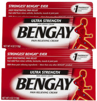 Thumbnail for Bengay Ultra Stength Pain Relieving Cream, Non-Greasy-Ultra Strength, 2 pk
