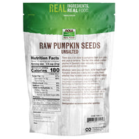 Thumbnail for NOW Foods, Pumpkin Seeds, Raw and Unsalted, Essential Fatty Acids, Rich in Iron, Excellent Source of Protein, Certified Non-GMO, 1-Pound (Packaging May Vary)