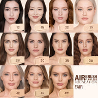 Thumbnail for Charlotte Tilbury Airbrush Flawless Matte Foundation - Full Coverage Liquid Makeup with a Natural-Matte Finish - Smoothes & Blurs Pores - Waterproof & Transfer Resistant - 4 Neutral