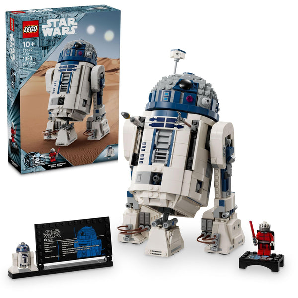 LEGO Star Wars R2-D2 Building Toy Set - Play or Display Star Wars Toy for Boys & Girls, Ages 10+ - Gift Ideas for Kids & Fans - Includes 25th Anniversary Darth Malak Minifigure - 75379