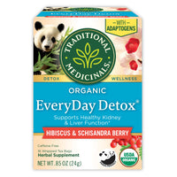 Thumbnail for Traditional Medicinals Organic EveryDay Detox Tea, 16 Tea Bags (Pack of 1)