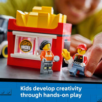 Thumbnail for LEGO City Fries Food Truck Building Toy for Kids - Pretend Play Truck Toy for Boys & Girls, Ages 5+ - Mobile Restaurant Playset W/2 Minifigures & Detachable Kiosk - Gift Idea for Birthdays - 60488