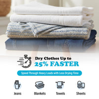 Thumbnail for Smart Sheep Wool Dryer Balls - 6-Pack - XL Premium Natural Fabric Softener Award-Winning - Wool Balls Replaces Dryer Sheets - Wool Balls for Dryer - Laundry Balls for Dryer
