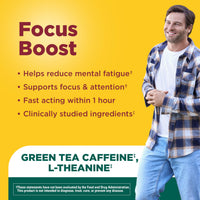 Thumbnail for Nature Made Focus Boost Capsules, Green Tea Caffeine + L Theanine, B Vitamins, Fast Acting Focus Supplement, 30 Capsules, 30 Day Supply