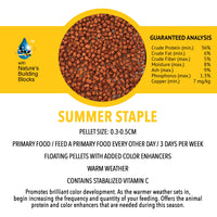 Thumbnail for MICROBE-LIFT MLLSSLG Summer Staple Floating Fish Food Pellets for Ponds, Water Gardens, and Fountains, for Live Goldfish and Koi, 4.75 Pounds