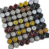 Thumbnail for 1:64 Scale Rubber Tire and Axle Set – 10-Pack Custom Wheels with Easy-Install Axles for Hot Wheels & Matchbox Cars – Mixed Styles, No Drilling Needed