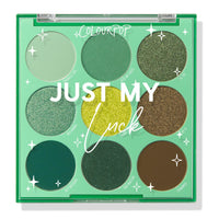 Thumbnail for ColourPop Just My Luck Green Eyeshadow Palette - Green & Neutral Eyeshadow Palette with Matte & Metallic Finishes - High-Pigment Eye Makeup with a Long-Wearing Formula (0.3 oz)