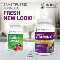 Thumbnail for Dr. Berg Chewable Vitamin C Complex - Made with Organic, Non-GMO Berries - 60 Delicious Wafers