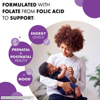Thumbnail for Bluebonnet Nutrition Folic Acid 400 mcg, Prenatal & Postnatal Health*, Non-GMO, Vegan, Kosher Certified, Gluten-Free, Soy-Free, Dairy-Free, 90 Vegetable Capsules, 90 Servings
