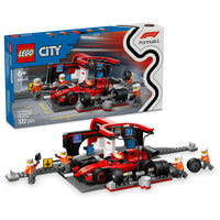 Thumbnail for LEGO City F1(R) Ferrari Race Car Pit in Toy Toy Birthday Present Blocks Educational Boys Girls Children 6 Years 7 Years 8 9 Years Old Vehicle Car Mini Car 60443