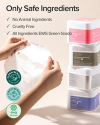 Thumbnail for Mary&May Collagen Peptide Vital Mask (30 Sheets) – Pull-Out Case with Hydrolyzed Collagen & 6 Peptides, Firming & Fine Line Appearance Care, Hydrating Korean Sheet Mask for Mature Skin