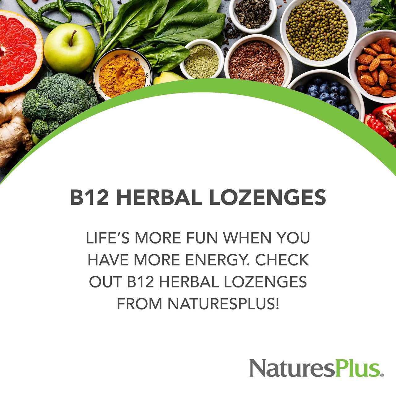 NaturesPlus Vitamin B12 1000 mcg - 30 Herbal Lozenges - Raspberry - Energy & Immune Health Support - Vegetarian, Gluten Free - 30 Servings