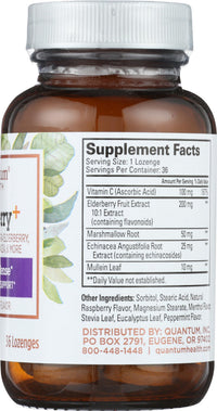 Thumbnail for QUANTUM HEALTH Raspberry Elderberry Lozenges, 36 CT
