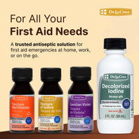 Thumbnail for De La Cruz 2% Iodine First Aid Antiseptic, Made in USA 1 FL OZ (1 Bottle)