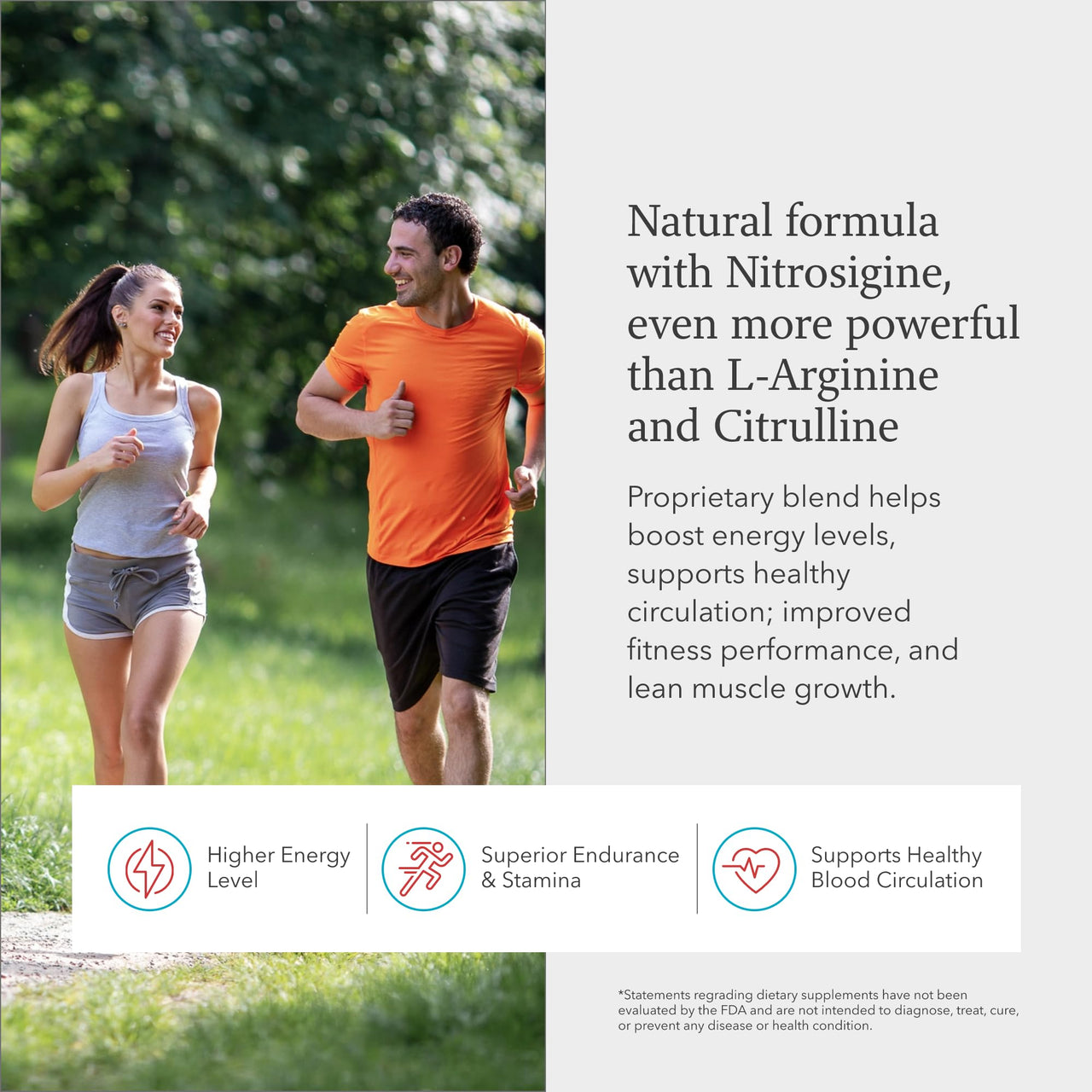 Juvenon BloodFlow-7 Nitric Oxide Supplements for Men & Women - Natural Nitric Oxide Booster with Nitrosigine® + S7® - Blood Flow & Circulation Support (1-Pack)
