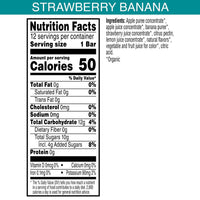 Thumbnail for Pure Organic Layered Fruit Bars, Gluten Free, Vegan Fruit Snacks, Strawberry Banana (2 Boxes, 24 Bars)