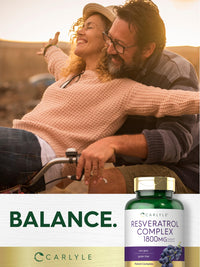 Thumbnail for Carlyle Resveratrol Complex - 180 Capsules - Trans Resveratrol Supplement with Grape Seed Extract - Non GMO, Gluten Free