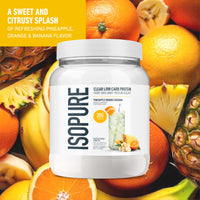 Thumbnail for Isopure Clear Whey Isolate Protein Powder, Lactose Free, Gluten Free, Naturally Flavored, Pineapple Orange Banana, 20g Protein Per Serving, 14.1 Oz, 16 Servings (Packaging May Vary)