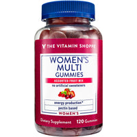 Thumbnail for Women's Multi Gummies - Multivitamin for Energy Production Support - Assorted Fruit Mix (120 Gummies)