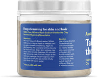 Thumbnail for ASUTRA Indian Healing Clay Mask, 1 lb - For Skin & Hair Care, Deep Pore Cleansing, Soften, & Brighten Complexion, Anti-Blemish Acne Treatment, Anti-Aging Properties, Unscented Sodium Bentonite Clay