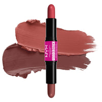 Thumbnail for NYX PROFESSIONAL MAKEUP Wonder Stick Blush with Hydrating Hyaluronic Acid, Dual-Ended Cream Blush Stick - Coral & Deep Peach