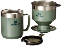 Thumbnail for STANLEY Perfect Brew Pour Over Set | 12 oz Camp Mug with Lid Included | Drip Coffee Maker with Reusable Filter | Insulated Stainless Steel | BPA-Free | Hammertone Green