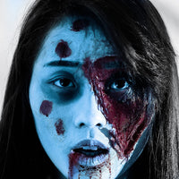 Thumbnail for MEICOLY Light Blue Face Body Paint Stick(1.06 Oz),Baby Blue Face Paint Sadness,Sweatproof Waterproof Pale Blue Body Paint for Corpse Bride Halloween SFX Avatar Sally Makeup,Eye Black Stick