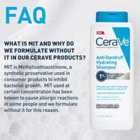 Thumbnail for CeraVe Hydrating Anti Dandruff Shampoo, 1% Pyrithione Zinc Dandruff Treatment With Ceramides, Niacinamide, Hyaluronic Acid, Eliminate Flake,Provides Itchy Scalp Relief, Sulfate-Free, 12 Oz (Pack of 2)