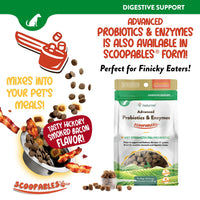 Thumbnail for NaturVet Advanced Probiotics & Enzymes, PB6 Dog Soft Chews to Help Sensitive Stomachs and Digestive Issues, Hickory Smoked Bacon Flavored Pet Supplement for Dogs Over 6 Weeks, 70 Count Jar