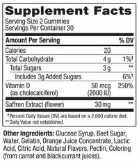 Thumbnail for OLLY Hello Happy Gummy Worms, Mood Balance Support, Vitamin D, Saffron, Adult Chewable Supplement, Tropical Zing - 60 Count