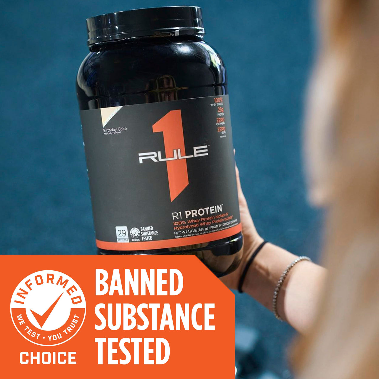 Rule 1 Proteins R1 Protein Whey Isolate - with 25g Protein & 6g BCAA Exclusively from Isolated & Hydrolyzed Sources for Workout Recovery (2 Pounds, Chocolate Fudge)