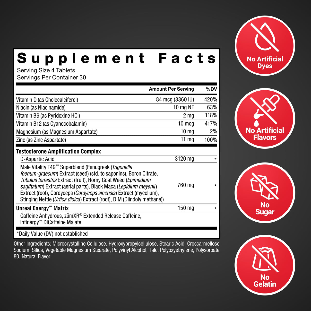 Force Factor Test X180 Boost, 9-in-1 T Support for Men with D-Aspartic Acid, Boron, Fenugreek, Tribulus Terrestris & zumXR to Help Boost Energy, Vitality & Performance, 120 Tablets