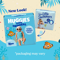Thumbnail for Huggies Little Swimmers Disposable Swim Diapers, Size 5-6 (32+ lbs), 17 Ct